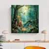 Nueva pintura al óleo digital transfronteriza 30*30 pintura al óleo pintada a mano para colorear DIY animal pintura decorativa venta al por mayor arte de pared
