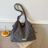 2026 Novo Estilo Coreano Estilo Preguiçoso Estampa de Estrela Bolsa Nuvem Grande Capacidade Ombro Único Transversal Versátil Bolsa Tote para o Dia a Dia