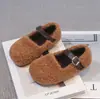 Outono/Inverno 2026 Novo Estilo Coreano Menina Sapatos de Inverno com Forro de Veludo Espesso e Pelo Sapatinhos de Princesa para Menina com Sola Macia e Superfície Macia Antiderrapantes
