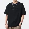 Camiseta de Hielo de Seda Fresca de Manga Corta para Hombre 2026, Secado Rápido, Corte Holgado, Casual, Cuello Redondo, Ropa de Hombre de Moda