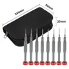 Juego de herramientas de desmontaje, destornillador, patrón de malla, diseño de diez anillos, destornillador en forma de Y para reparación de teléfonos móviles, adecuado para teléfonos móviles y portátiles