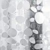 Cortina de Ducha Transparente Venta al por Mayor Transfronteriza Cortina Impermeable Engrosada Aislamiento de Baño Cortina de Ducha Ojales de Acero Inoxidable Gratis 12 Anillos