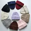 Gorro de Punto Popular, Gorro de Lana para Cabeza Grande para Mujer, Gorro de Otoño e Invierno, Gorro Cálido con Protección para Orejas, Bordado Suelto de Letras