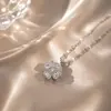 Tiktok live popular conjunto de duas peças colar de trevo do amor para mulheres luxo leve nicho micro cravejado zircônia corrente da clavícula