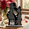 Regalos de Acrílico Personalizados Transfronterizos para el Día del Padre para Amazon, Temu y Shein; Adornos para Decoración del Hogar; Señales de Pie