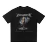 Camiseta de manga corta holgada de talla grande para amantes de los hombres y mujeres, nueva marca de moda estadounidense de verano 2025, camiseta para adolescentes