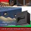 Luz de Pé Embutida LED de Alumínio Tipo 86 Luz de Degrau Sensor de Economia de Energia Sensor de Corpo Humano Externo Luz de Escada