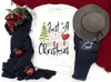 Solo Una Chica Que Ama la Navidad Estampado de Letras Camiseta Navideña para Mujer