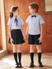 Uniformes de Clase de Verano para Estudiantes de Primaria, Trajes de Camisa Estilo Británico, Uniformes de Jardín de Infancia, Uniformes Escolares, Fotos de Graduación, Disfraces para Actuaciones de Coro