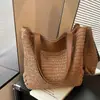 Bolso de mano tejido de gran capacidad transfronterizo modelo nuevo 2026 bolso tote simple para vacaciones en la playa bolso de hombro para la playa
