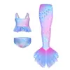 Nuevo Traje de Baño de Sirena para Niñas, Traje de Baño Novedoso para Actuación, Bikini, Traje de Baño para Resort y Aguas Termales, Traje de Baño Infantil Transfronterizo
