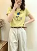 Camiseta de algodón acanalado de trece filas, fuente física, para mujer, directo de fábrica, top de manga corta ajustado, suministro exclusivo segunda tanda de verano
