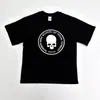 Camiseta de Manga Corta F Brother Number Nine 04S con Estampado de Calavera Estampado Y2K para Hombres y Mujeres Oscura Europea y Americana Camiseta Superior