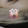 Lucky Cat porco cerâmica chinês nó ornamentos Hanfu joias vintage estilo japonês brincos estilo japonês pingente DIY acessórios artesanais