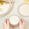 1 pieza Cesta Redonda Hecha a Mano Creativa Base para DIY Almacenamiento Base de Madera Natural Placa Gancho Base para Bolsa Tejida