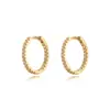 Set de Aretes de Lujo Populares Transfronterizos Europeos y Americanos, Cobre Chapado en Oro Real Incrustado con Circonita, Aretes de Lujo Ligero y de Gama Alta