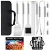 Nuevo Set Popular de Parrilla de Amazon Set de Herramientas para Barbacoa Set de Parrilla para Exteriores Cuchillo para Set de Parrilla