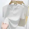 Camisa de Malha Lyocell de Manga Longa Outono/Inverno Francês para Mulheres 2026 Novo Estilo Top Quente e Justo 13674