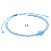 Pulsera Explosiva Europea y Americana ins Cuentas de Vidrio Cuentas de Cobre Ojos de Demonio Ajustable Tejida a Mano Cuerda de Mano para Transfronteriza
