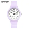 Reloj Sanda para Hombres y Mujeres, Reloj de Cuarzo Específico para Exámenes para Estudiantes de Secundaria y Preparatoria, Reloj Deportivo Analógico Simple con Doble Calendario, Resistente al Agua