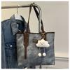 Bolso de mano vintage de gran capacidad para mujer, nuevo bolso de hombro texturizado de moda 2024, bolso de trabajo sencillo