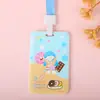 Funda protectora linda para tarjeta de autobús, insignia de tarjeta de comida para estudiantes, permiso de trabajo, certificado de control de acceso para exhibición en el campus, cubierta de tarjeta de fábrica, tarjeta de puerta