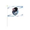 Banderas de soporte de mano para clubes de fútbol para que los aficionados las usen durante los partidos. Se pueden personalizar varias banderas de equipos de club