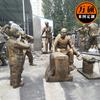 Escultura de figura de cobre con imitación de fibra de vidrio, boceto popular en una plaza de una calle comercial, escultura de palomitas de maíz, adornos decorativos