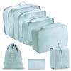 Conjunto de Armazenamento de Viagem com Compartimentos para Organização Fácil, Conjunto Multifuncional de Sete Peças para Organização Doméstica e Armazenamento Portátil