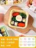 Caja de Empaque para Sushi, Lonchera Desechable, Lonchera para Picnic, Comida para Salida de Primavera de Frutas, Puesto de Postres, Flor de Seda