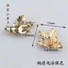 Acessórios DIY Feitos à Mão Liga de Liga de Cobre Eletroforese Conserva Cor Grampo de Cabelo Antigo Etiqueta de Joia Flor Porosa Conexão de Franja