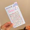 Adesivos de Unha Infantis Sanrio para Meninas, Arte de Unha Fofa e Divertida, Unhas Postiças para Estudantes, Unhas Doces, Unhas Vestíveis Infantis