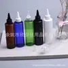 Garrafa de Ombro Plano com Tampa Pontiaguda 200ml, Garrafa de Óleo com Bico Pontiagudo, Frasco com Bico Pontiagudo para Remédios Líquidos, Frasco de Pressão para Óleo Essencial 200ml, Frasco Dispensador para Pasta Colorida