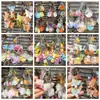 Llaveros de Cristal DIY Estilo Coreano, Colgantes de Resina de Dibujos Animados para Bolsos, Accesorios de Cerveza al por Mayor