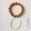 Pulsera de mano de cabeza de mono arrojadiza fina y semilla de bodhi, tallado redondo, nueva tendencia nacional china, círculo único, plato literario para jugar, cuentas de rosario para hombres, cuentas de Buda, suministro