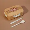 Loncheras Japonesas y Coreanas Convenientes Creativas para Microondas Caja Estudiantes Oficinistas Caja Conservadora de Frescura con Vajilla Lonchera
