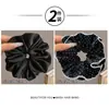 Goma para el pelo tipo scrunchie de encaje con lunares estilo coreano para mujer 2026 Nuevo Modelo de Alta Gama Lazo grande para el pelo Flor de pelo suave Cuerda para el pelo Accesorio para el cabello