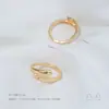 Anillo de moda simple con soporte para cuentas de medio agujero, anillo abierto, anillo de perlas pegajosas hecho a mano para bricolaje, accesorios
