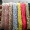 Tejidos para Zapatos y Ropa Cálida de Otoño e Invierno de Lana de Cordero Tridimensional de Grano Grande, Terciopelo de Cordero Granular, Cachemira, Poliéster Completo de una Cara