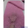 Vestido Moderno Francês Bordado com Lantejoulas Vestido de Casamento Tecido de Renda Lantejoulas de Noiva Tecido de Renda