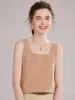 Chaleco de punto de cachemira elegante, holgado, sin mangas, con cuello en U y cuello en U para mujer, para otoño e invierno.