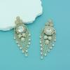 INS Moda Transfronteriza Europea y Americana Exagerados Aretes Grandes de Borla y Pedrería para Mujer Trendy Lujo Cadena de Garra Joyería de Comercio Exterior