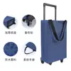 Carrito de Compras Plegable Portátil de Mano, Bolsa de Arrastre Plegable, Bolso de Hombro con Ruedas para Compras, Carrito Pequeño Multifuncional Ecológico para Supermercado