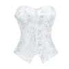 Top Moldeador Jacquard Ceñidor de Cintura, Nuevo Estilo Corsé Exterior con Cremallera Chica Picante, Corsé con Ballenas Transfronterizo con Diseño de Espina de Pescado