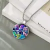 Accesorios de Collar K-Pop de Grupo de Chicas Cazadoras de Brujas Más Vendidos Transfronterizos Collar con Colgante de Piedra del Tiempo Collar de Piedra Preciosa Fábrica al por Mayor