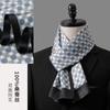 Lenço de Seda Masculino Flor de Caju 100% Seda de Amora Combinando com Camisa de Terno Lenço Longo de Negócios Lenço de Luxo Leve de Alta Qualidade
