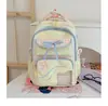 Mochila escolar nueva y linda, estilo japonés, moderna, para niñas, con múltiples compartimentos, diseño casual y gran capacidad