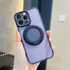 Adequado para Iphone18Promax Capa de Celular com Suporte Magnético Giratório Acabamento Fosco Apple 17 Sensação de Alto Padrão 16 Capa Anti-Queda