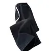 Jeans de mezclilla vintage lavados estilo americano para hombre, nueva colección primavera/otoño, pantalones largos de corte recto holgado con cintura elástica y cordón, estilo high-street