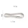Gran cantidad en stock Gancho de hebilla de Zhu bile Gancho plano Cortina de cuentas para lámpara de cristal Cortina divisoria Accesorios decorativos Ferretería Gancho pequeño